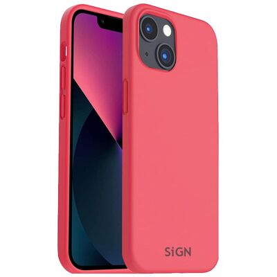 SiGN Étui en silicone liquide pour iPhone 14 Plus - Rouge pastèque (Apple iPhone 14 Plus), Coque pour téléphone portable, Rouge - Publicité SiGN Étui en silicone liquide pour iPhone 14 Plus - Rouge pastèque (Apple iPhone 14 Plus), Coque pour téléphone portable, Rouge - Publicité