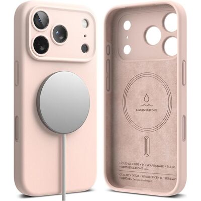 Ringke - Coque MagSafe en silicone - iPhone 18 Pro - Rose sable (Apple iPhone 18 Pro), Coque pour téléphone portable, Pink - Publicité Ringke - Coque MagSafe en silicone - iPhone 18 Pro - Rose sable (Apple iPhone 18 Pro), Coque pour téléphone portable, Pink - Publicité