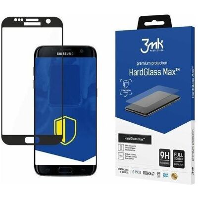 3MK Protection d'écran Hardglass Max (1 pcs, Samsung Galaxy S7 Edge), Téléphone portable : film de protection, Noir, Transparent - Publicité 3MK Protection d'écran Hardglass Max (1 pcs, Samsung Galaxy S7 Edge), Téléphone portable : film de protection, Noir, Transparent - Publicité