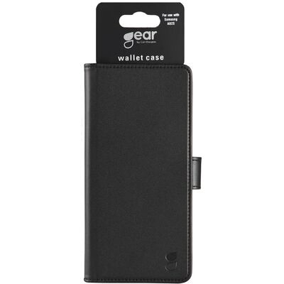 Coque portefeuille en cuir Gear Samsung Galaxy A02s - Noir - Étui téléphone - Publicité Coque portefeuille en cuir Gear Samsung Galaxy A02s - Noir - Étui téléphone - Publicité