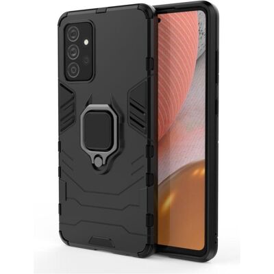 Hurtel Ring Armor Case Kickstand Tough Rugged Cover pour Samsung Galaxy A72 4G noir (Samsung Galaxy A72), Coque pour téléphone portable, Noir - Publicité Hurtel Ring Armor Case Kickstand Tough Rugged Cover pour Samsung Galaxy A72 4G noir (Samsung Galaxy A72), Coque pour téléphone portable, Noir - Publicité