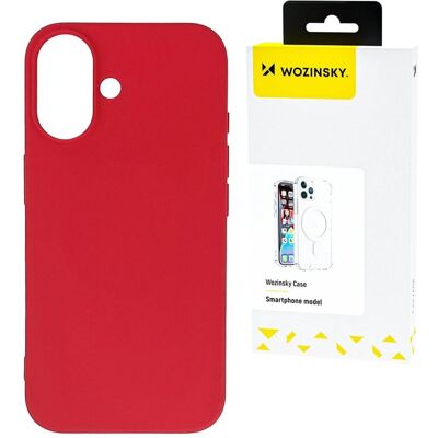 WOZINSKY - Samsung Galaxy S24 FE - Rouge - Silicone - Étui - Publicité WOZINSKY - Samsung Galaxy S24 FE - Rouge - Silicone - Étui - Publicité