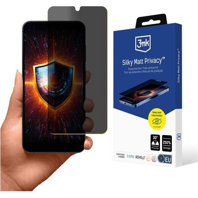 3MK Film de protection de la vie privée Silky Matt Privacy for Samsung Galaxy S25+ (1 pcs, Samsung Galaxy S25+), Téléphone portable : film de protection, Transparent - Publicité 3MK Film de protection de la vie privée Silky Matt Privacy for Samsung Galaxy S25+ (1 pcs, Samsung Galaxy S25+), Téléphone portable : film de protection, Transparent - Publicité