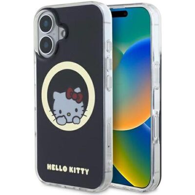 Hello Kitty HKHMP16SHSWKK coque dure pour iPhone 16 - Étui Smartphone - Publicité Hello Kitty HKHMP16SHSWKK coque dure pour iPhone 16 - Étui Smartphone - Publicité