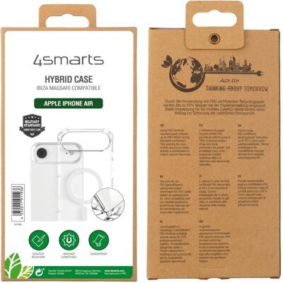 4smarts Ibiza, Coque, Apple, Apple iPhone 17 Air, 16,8 cm (6.6"), Transparent (Apple iPhone 17), Coque pour téléphone portable, Transparent - Publicité 4smarts Ibiza, Coque, Apple, Apple iPhone 17 Air, 16,8 cm (6.6"), Transparent (Apple iPhone 17), Coque pour téléphone portable, Transparent - Publicité