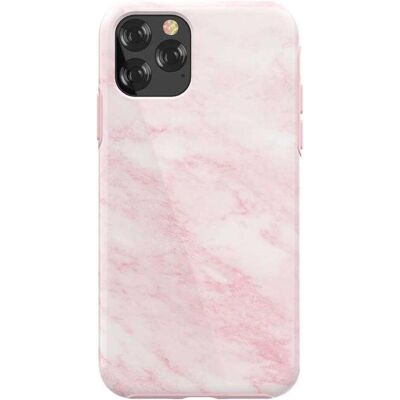 Coque arrière en marbre rose Devia pour iPhone 11 Pro Max - Publicité Coque arrière en marbre rose Devia pour iPhone 11 Pro Max - Publicité