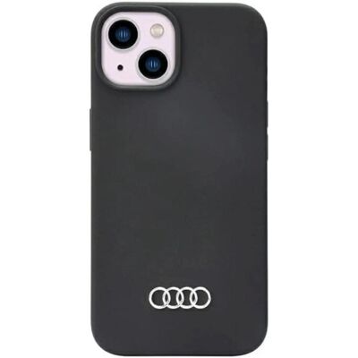 Coque en silicone Audi pour iPhone 14 - Noir - Étui Smartphone - Publicité Coque en silicone Audi pour iPhone 14 - Noir - Étui Smartphone - Publicité