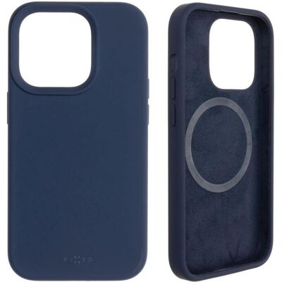 Coque Fixe MagFlow Bleu MagSafe pour iPhone 14 Pro - Publicité Coque Fixe MagFlow Bleu MagSafe pour iPhone 14 Pro - Publicité