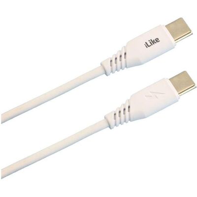 ILIKE - CTT01WH - USB 2.0 - Blanc - Cable - Publicité ILIKE - CTT01WH - USB 2.0 - Blanc - Cable - Publicité