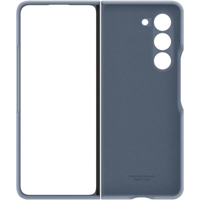 Étui en cuir Eco (Samsung Galaxy Z Fold5), Coque pour téléphone portable, Bleu - Publicité Étui en cuir Eco (Samsung Galaxy Z Fold5), Coque pour téléphone portable, Bleu - Publicité