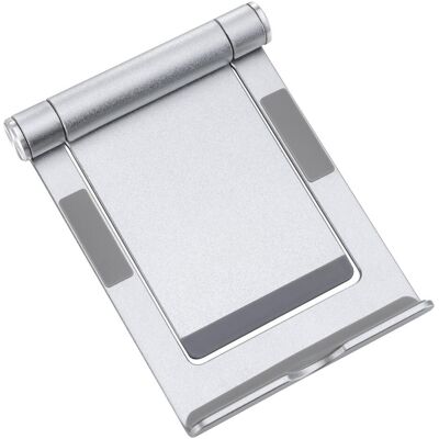 Deltaco Arm-0516 - Support Téléphone/Tablette - Aluminium, Réglable, Pliable, Universel - Argent - Publicité Deltaco Arm-0516 - Support Téléphone/Tablette - Aluminium, Réglable, Pliable, Universel - Argent - Publicité