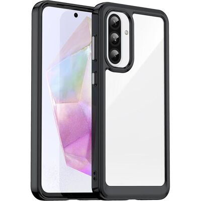 Hurtel Back panel cover Outer Space Case for Samsung Galaxy A26 Cover with Flexible Frame - Black (Samsung Galaxy A26), Coque pour téléphone portable, Noir - Publicité Hurtel Back panel cover Outer Space Case for Samsung Galaxy A26 Cover with Flexible Frame - Black (Samsung Galaxy A26), Coque pour téléphone portable, Noir - Publicité