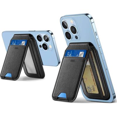 ESR iPhone 16 Étui en Cuir Végétalien avec Support - Coque de Téléphone - Publicité ESR iPhone 16 Étui en Cuir Végétalien avec Support - Coque de Téléphone - Publicité