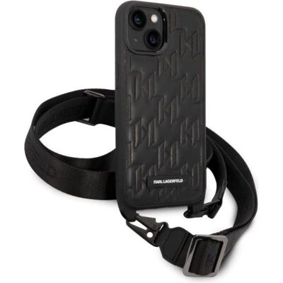 Coque rigide pour iPhone 14 - Strap logo Monogram - Étui Smartphone - Publicité Coque rigide pour iPhone 14 - Strap logo Monogram - Étui Smartphone - Publicité