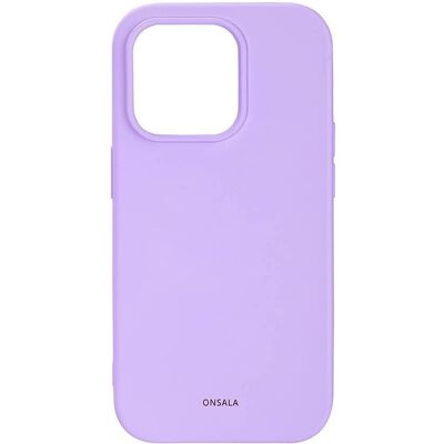 Housse en silicone violette Onsala pour iPhone 13 Pro - Publicité Housse en silicone violette Onsala pour iPhone 13 Pro - Publicité