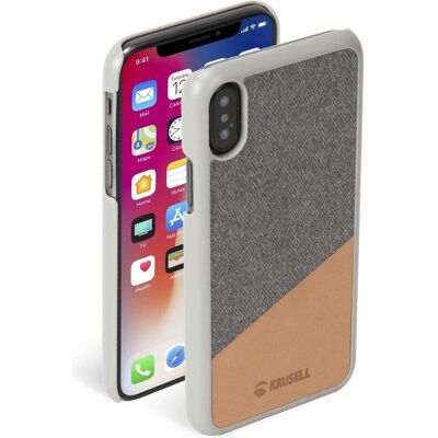 Krusell Couverture de tanum (Apple iPhone XS Max), Coque pour téléphone portable, Gris, Beige - Publicité Krusell Couverture de tanum (Apple iPhone XS Max), Coque pour téléphone portable, Gris, Beige - Publicité