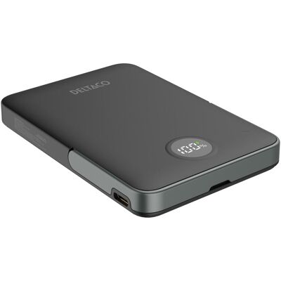 Deltaco Pb-Q1007 - Batterie Externe - 5000mAh, Sans Fil, Support Magnétique - Noir - Publicité Deltaco Pb-Q1007 - Batterie Externe - 5000mAh, Sans Fil, Support Magnétique - Noir - Publicité