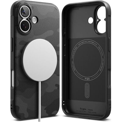 Ringke - Onyx MagSafe - iPhone 17 - Camo Black (Apple iPhone 17), Coque pour téléphone portable, Noir - Publicité Ringke - Onyx MagSafe - iPhone 17 - Camo Black (Apple iPhone 17), Coque pour téléphone portable, Noir - Publicité