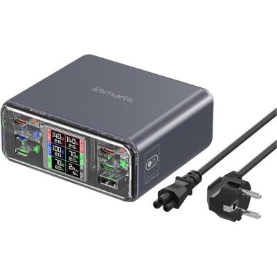 4smarts 540360 (360 W, 6 ports), Chargeur USB, Gris - Publicité 4smarts 540360 (360 W, 6 ports), Chargeur USB, Gris - Publicité