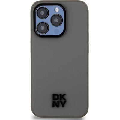 Coque MagSafe Grise DKNY pour iPhone 15 Pro - Publicité Coque MagSafe Grise DKNY pour iPhone 15 Pro - Publicité
