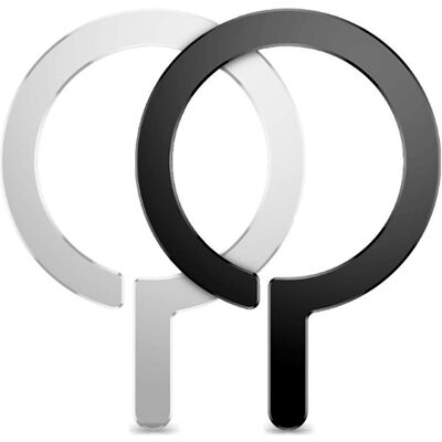 Anneau Magnétique Tech-Protect MetalRing Noir Argent - Pack de 2 - Publicité Anneau Magnétique Tech-Protect MetalRing Noir Argent - Pack de 2 - Publicité