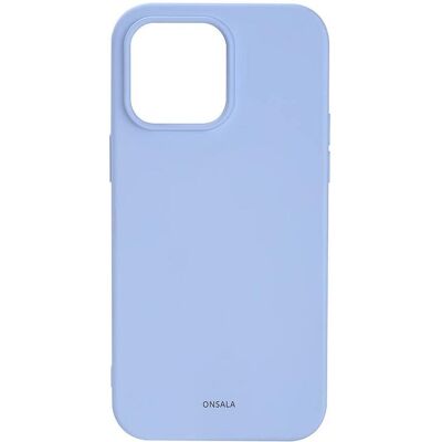 Coque en silicone Onsala pour iPhone 14 Pro Max - Bleu Clair - Publicité Coque en silicone Onsala pour iPhone 14 Pro Max - Bleu Clair - Publicité