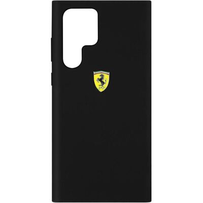 Coque en silicone Ferrari Galaxy S22 Ultra - Softouch Noir - Publicité Coque en silicone Ferrari Galaxy S22 Ultra - Softouch Noir - Publicité