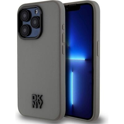 Coque MagSafe DKNY pour iPhone 15 Pro Max Gris - Publicité Coque MagSafe DKNY pour iPhone 15 Pro Max Gris - Publicité