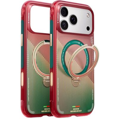 Torras - Ostand Q3 Air Series - iPhone 17 Pro Max - Glory Slash (Apple iPhone 17 Pro Max), Coque pour téléphone portable, Vert, Rouge - Publicité Torras - Ostand Q3 Air Series - iPhone 17 Pro Max - Glory Slash (Apple iPhone 17 Pro Max), Coque pour téléphone portable, Vert, Rouge - Publicité