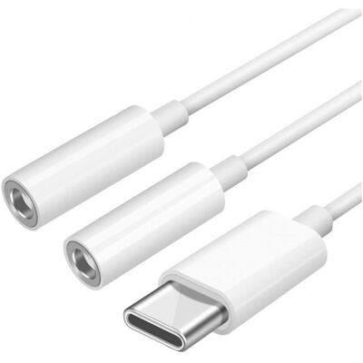 PowerGuard USB-C vers 2x 3.5mm Câble - Adaptateur Audio - Publicité PowerGuard USB-C vers 2x 3.5mm Câble - Adaptateur Audio - Publicité