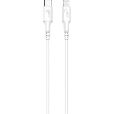 Câble de chargement GEAR USB-C à Lightning 2m Blanc - Câble de chargement - Publicité Câble de chargement GEAR USB-C à Lightning 2m Blanc - Câble de chargement - Publicité
