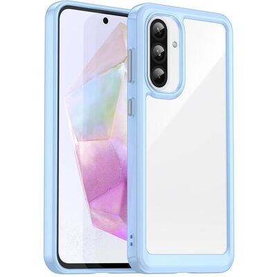 Hurtel Back panel cover Outer Space Case for Samsung Galaxy A26 Cover with Flexible Frame - Blue (Samsung Galaxy A26), Coque pour téléphone portable, Transparent, Bleu - Publicité Hurtel Back panel cover Outer Space Case for Samsung Galaxy A26 Cover with Flexible Frame - Blue (Samsung Galaxy A26), Coque pour téléphone portable, Transparent, Bleu - Publicité