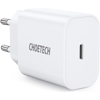Chargeur USB-C Choetech Q5004 - 20W, Blanc - Publicité Chargeur USB-C Choetech Q5004 - 20W, Blanc - Publicité