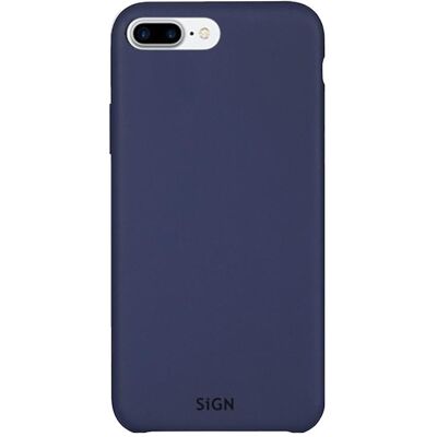 Coque en silicone liquide bleue SiGN pour iPhone 7 & 8 Plus - Publicité Coque en silicone liquide bleue SiGN pour iPhone 7 & 8 Plus - Publicité