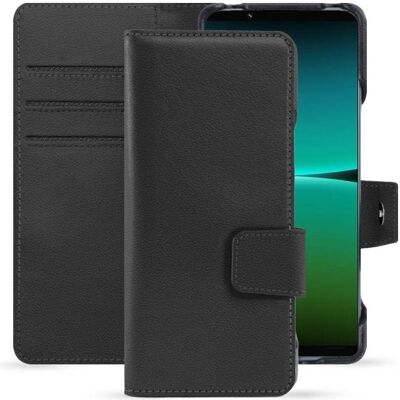 Noreve Housse cuir Sony Xperia 5 IV (Sony Xperia 5 IV), Coque pour téléphone portable, Noir - Publicité Noreve Housse cuir Sony Xperia 5 IV (Sony Xperia 5 IV), Coque pour téléphone portable, Noir - Publicité