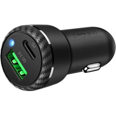 Chargeur voiture Mcdodo CC-5970 - USB-C et USB-A, 38W - Publicité Chargeur voiture Mcdodo CC-5970 - USB-C et USB-A, 38W - Publicité