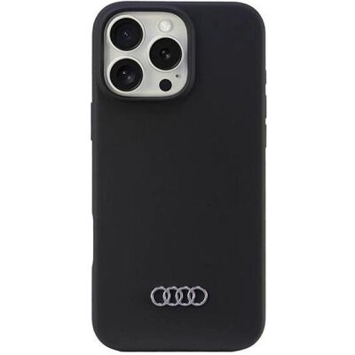 Coque en Silicone Noir Audi pour iPhone 16 Pro Max - Étui Smartphone - Publicité Coque en Silicone Noir Audi pour iPhone 16 Pro Max - Étui Smartphone - Publicité
