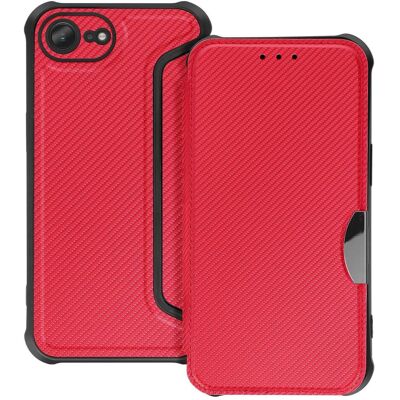 OEM Book case RAZOR Book for IPHONE 16e (SE 4 2025) red (Apple iPhone 16e), Coque pour téléphone portable, Rouge - Publicité OEM Book case RAZOR Book for IPHONE 16e (SE 4 2025) red (Apple iPhone 16e), Coque pour téléphone portable, Rouge - Publicité