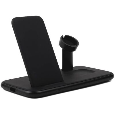 Chargeur sans fil triple Qi Gear - Mobile/Watch/Airpods - 20W - Publicité Chargeur sans fil triple Qi Gear - Mobile/Watch/Airpods - 20W - Publicité