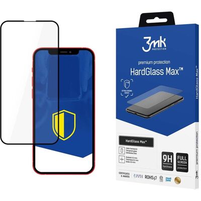 3MK HardGlass Max pour iPhone 13 Noir - Protecteur d'écran - Publicité 3MK HardGlass Max pour iPhone 13 Noir - Protecteur d'écran - Publicité