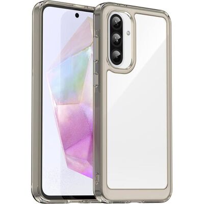 Hurtel Outer Space Case pour Samsung Galaxy A26 Cover avec cadre flexible - Semi-transparent, Noir (Samsung Galaxy A26), Coque pour téléphone portable, Noir, Transparent - Publicité Hurtel Outer Space Case pour Samsung Galaxy A26 Cover avec cadre flexible - Semi-transparent, Noir (Samsung Galaxy A26), Coque pour téléphone portable, Noir, Transparent - Publicité