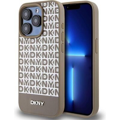 Coque DKNY pour iPhone 13 Pro Max Marron - MagSafe, Cuir - Publicité Coque DKNY pour iPhone 13 Pro Max Marron - MagSafe, Cuir - Publicité
