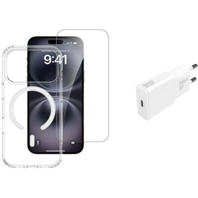 4smarts 3in1 Premium Starter Set (Apple iPhone 17 Pro), Coque pour téléphone portable, Transparent - Publicité 4smarts 3in1 Premium Starter Set (Apple iPhone 17 Pro), Coque pour téléphone portable, Transparent - Publicité