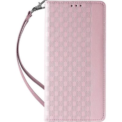 Coque Magnétique Rose pour iPhone 14 Pro - Étui avec bandoulière - Publicité Coque Magnétique Rose pour iPhone 14 Pro - Étui avec bandoulière - Publicité