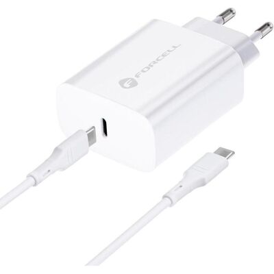 Chargeur USB-C Forcell 25W - Charge Rapide Prise Européenne - Publicité Chargeur USB-C Forcell 25W - Charge Rapide Prise Européenne - Publicité