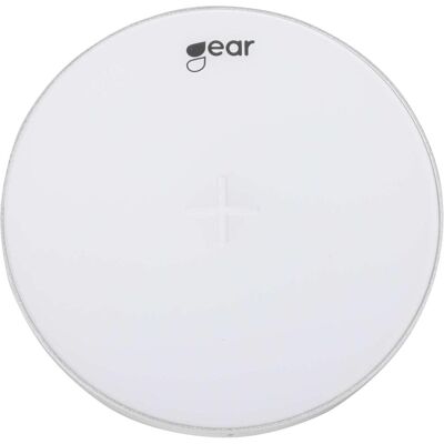 Chargeur sans fil GEAR - Qi fin 220V 5W 1A - Blanc - Publicité Chargeur sans fil GEAR - Qi fin 220V 5W 1A - Blanc - Publicité