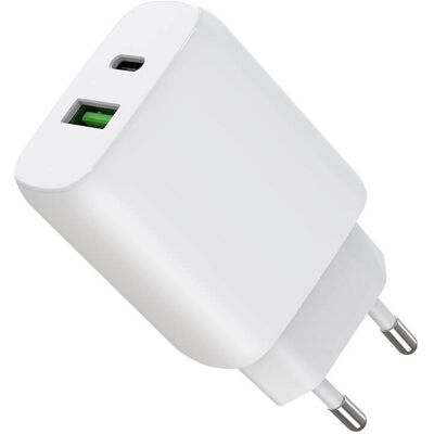 Chargeur Gear 220V 30W USB-C USB-A PD/PPS Blanc - Chargeur - Publicité Chargeur Gear 220V 30W USB-C USB-A PD/PPS Blanc - Chargeur - Publicité