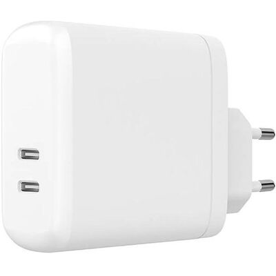 Chargeur USB-C Blanc 60W de Gear - Adaptateur de voyage pour Type-C - Publicité Chargeur USB-C Blanc 60W de Gear - Adaptateur de voyage pour Type-C - Publicité