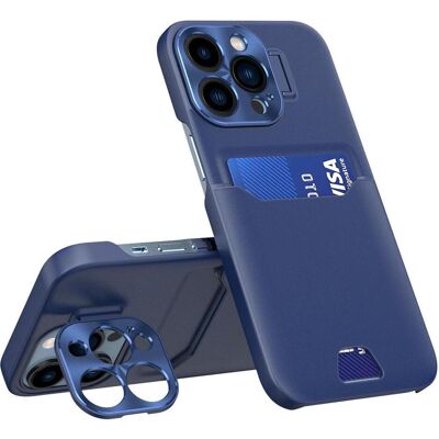 iLike iPhone 14 Pro en cuir Porte-cartes avec support (Apple iPhone 14 Pro), Coque pour téléphone portable, Bleu - Publicité iLike iPhone 14 Pro en cuir Porte-cartes avec support (Apple iPhone 14 Pro), Coque pour téléphone portable, Bleu - Publicité