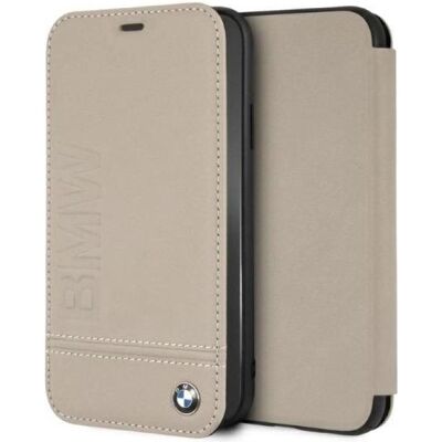 BMW - BMFLBKI61LLST - Beige - Cuir - Housse de téléphone - Publicité BMW - BMFLBKI61LLST - Beige - Cuir - Housse de téléphone - Publicité